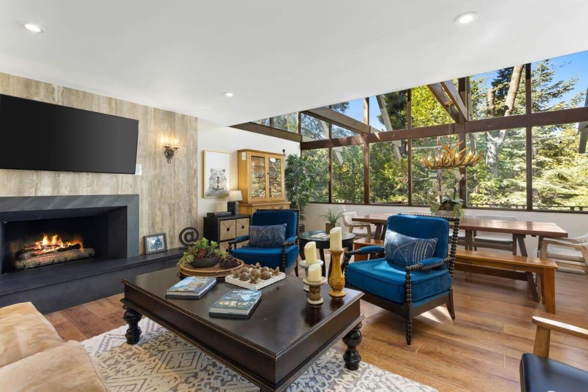 Snowflower Cabin Modern Luxe, 2 Level, 1500 Sqft, Ac, View, Dogs, Walk To Village Lake Arrowhead Exteriér fotografie